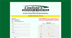Desktop Screenshot of coulsonsheating.com